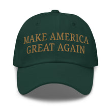 Load image into Gallery viewer, Make America Great Again Subtle Gold Elon Musk Slogan Adjustable Baseball Cap