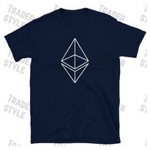 Load image into Gallery viewer, Ethereum outline logo graphic print