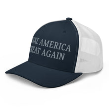 Load image into Gallery viewer, Make America Great Again Elon Musk MAGA  Slogan Trucker Cap