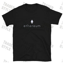 Load image into Gallery viewer, Ethereum Classic logo black t-shirt front view