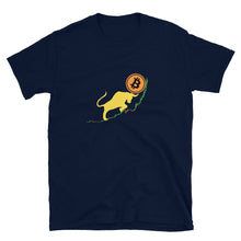 Load image into Gallery viewer, Bitcoin Bull Trend navy blue t-shirt