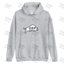 Load image into Gallery viewer, XRP Bull Black & White Pullover Hoodie