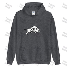 Load image into Gallery viewer, XRP Bull Black & White Pullover Hoodie
