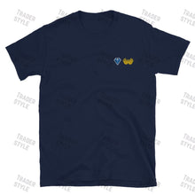Load image into Gallery viewer, Diamond Hands Emoji Embroidery T-shirt
