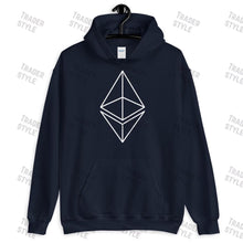 Load image into Gallery viewer, Ethereum Outline Pullover Hoodie