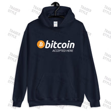 Load image into Gallery viewer, Bitcoin Accepted Here Pullover Hoodie