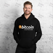 Load image into Gallery viewer, Bitcoin Accepted Here Pullover Hoodie