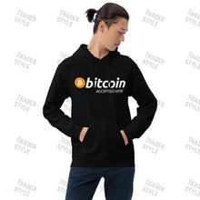 Load image into Gallery viewer, Bitcoin Accepted Here Pullover Hoodie