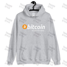 Load image into Gallery viewer, Bitcoin Accepted Here Pullover Hoodie
