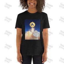Load image into Gallery viewer, Adacoin to the Moon Rocket T-Shirt