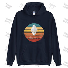 Load image into Gallery viewer, Ethereum Retro Sunset Pullover Hoodie