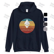 Load image into Gallery viewer, Ethereum Retro Sunset Pullover Hoodie