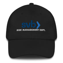 Load image into Gallery viewer, SVB Risk Management Dept Adjustable Baseball Cap
