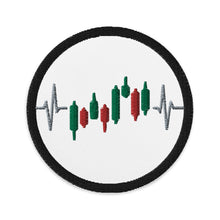 Load image into Gallery viewer, Trader Heartbeat Embroidered Patches