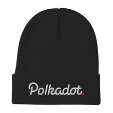 Load image into Gallery viewer, Polkadot Dot Beanie crypto merch hodl trader gift embroidery fall winter hat