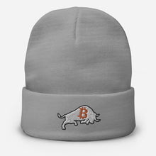 Load image into Gallery viewer, Bitcoin Bull Beanie