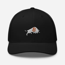 Load image into Gallery viewer, Bitcoin Bull Trucker Cap