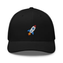 Load image into Gallery viewer, Rocket Emoji to the Moon Trucker Cap