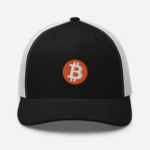 Load image into Gallery viewer, Bitcoin Logo Trucker Cap