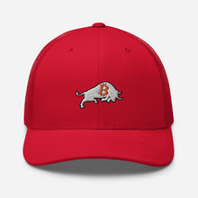 Load image into Gallery viewer, Bitcoin Bull Trucker Cap