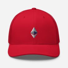 Load image into Gallery viewer, Ethereum Logo Trucker Cap