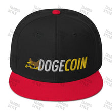 Load image into Gallery viewer, Dogecoin Thug Snapback Cap