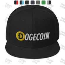 Load image into Gallery viewer, Dogecoin Logo Snapback Cap
