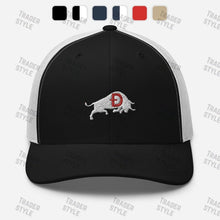 Load image into Gallery viewer, Dogecoin Bull Trucker Cap