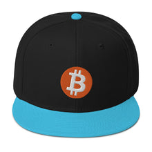 Load image into Gallery viewer, Bitcoin Logo Snapback Cap