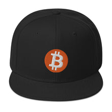 Load image into Gallery viewer, Bitcoin Logo Snapback Cap