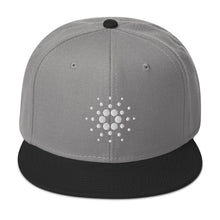 Load image into Gallery viewer, Cardano ADA White Logo Snapback Cap