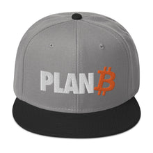 Load image into Gallery viewer, Bitcoin Plan B Snapback Cap