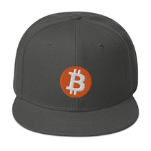 Load image into Gallery viewer, Bitcoin Logo Snapback Cap