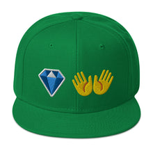 Load image into Gallery viewer, Diamond Hands Emoji Snapback Cap