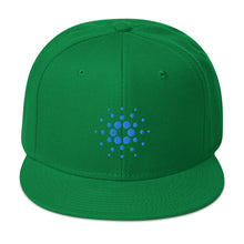 Load image into Gallery viewer, Cardano ADA Snapback Cap Blue Logo
