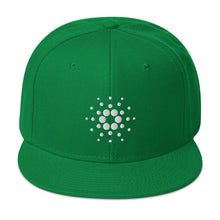 Load image into Gallery viewer, Cardano ADA White Logo Snapback Cap