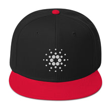 Load image into Gallery viewer, Cardano ADA White Logo Snapback Cap