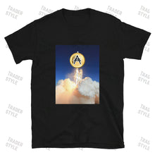 Load image into Gallery viewer, Adacoin to the Moon Rocket T-Shirt