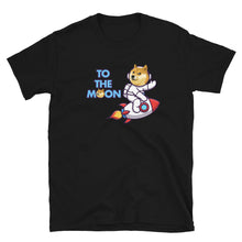 Load image into Gallery viewer, Doge to the Moon Blue T-shirt