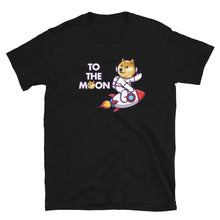 Load image into Gallery viewer, Doge to the Moon White T-shirt