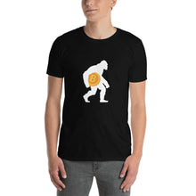 Load image into Gallery viewer, Bitcoin Bigfoot T-shirt (Back Label)