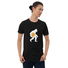 Load image into Gallery viewer, Bitcoin Bigfoot T-shirt (Back Label)