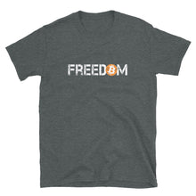 Load image into Gallery viewer, Bitcoin Means Freedom Distressed T-shirt