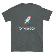Load image into Gallery viewer, Stocks to the Moon Rocket T-shirt