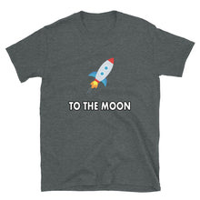 Load image into Gallery viewer, Stocks to the Moon Rocket Outline T-shirt