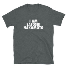 Load image into Gallery viewer, I Am Satoshi Nakamoto Bitcoin White T-shirt