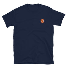 Load image into Gallery viewer, Bitcoin Logo Embroidery T-shirt