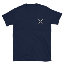 Load image into Gallery viewer, XRP Embroidery T-shirt Ripple crypto hodl trading trader gift tee