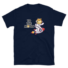 Load image into Gallery viewer, Doge to the Moon Black T-shirt