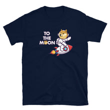 Load image into Gallery viewer, Doge to the Moon White T-shirt